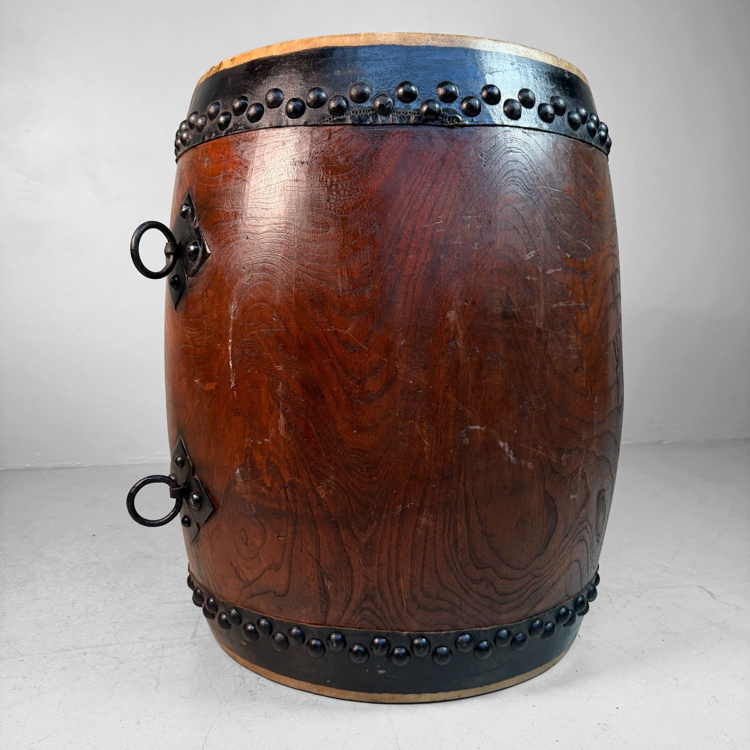 Decorative Japanese Nagadō Taiko Matsuri Drum, 1950s