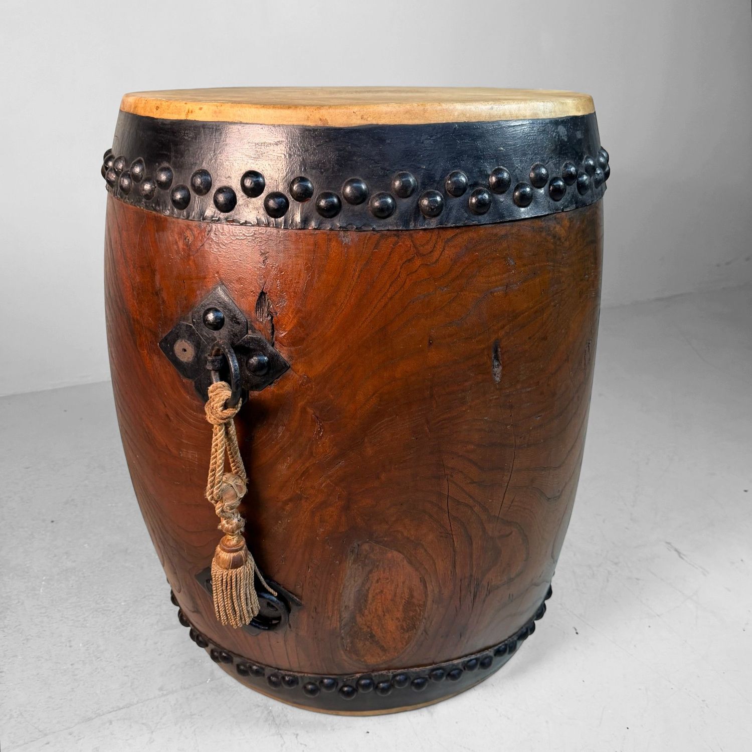 Decorative Japanese Nagadō Taiko Matsuri Drum, 1950s