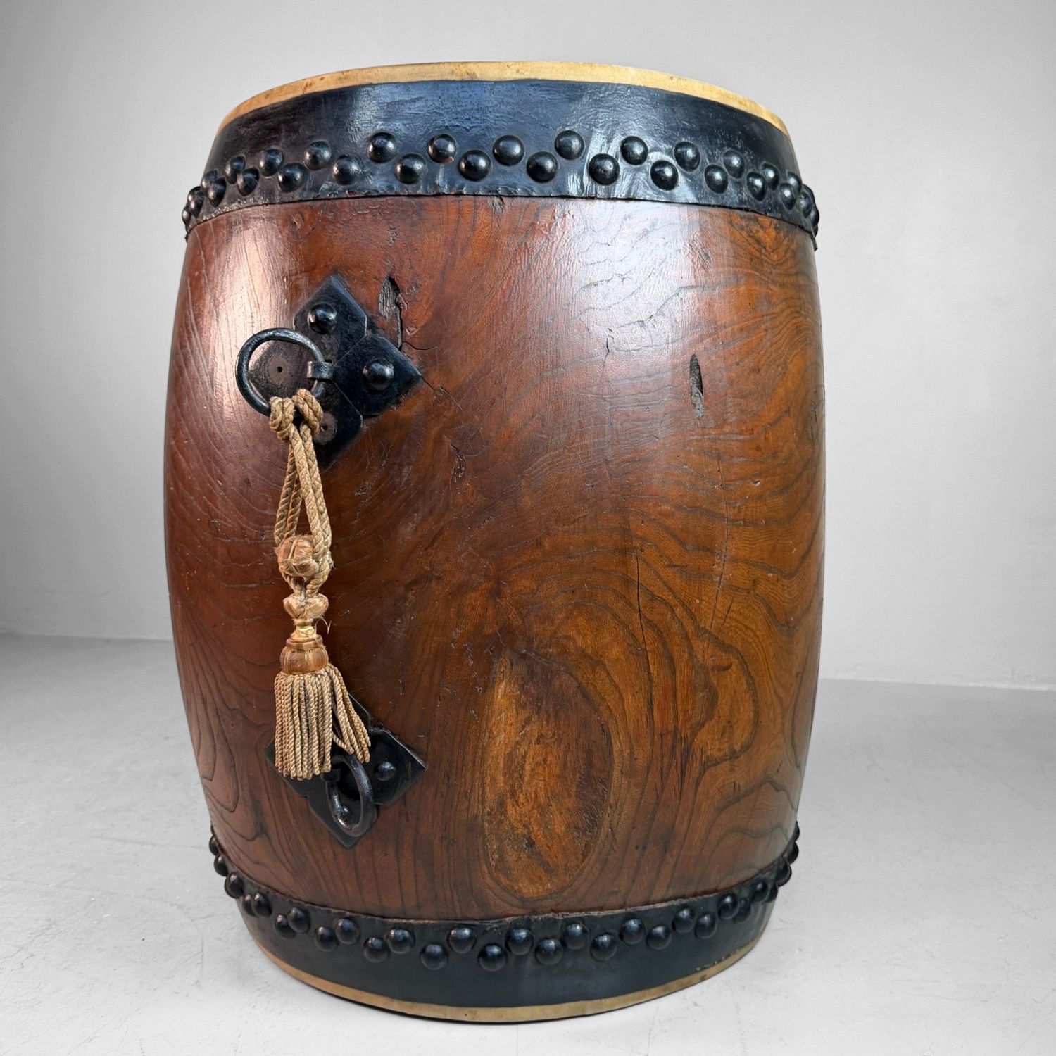 Decorative Japanese Nagadō Taiko Matsuri Drum, 1950s