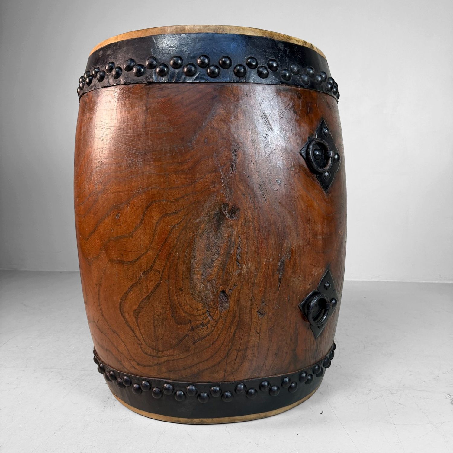 Decorative Japanese Nagadō Taiko Matsuri Drum, 1950s