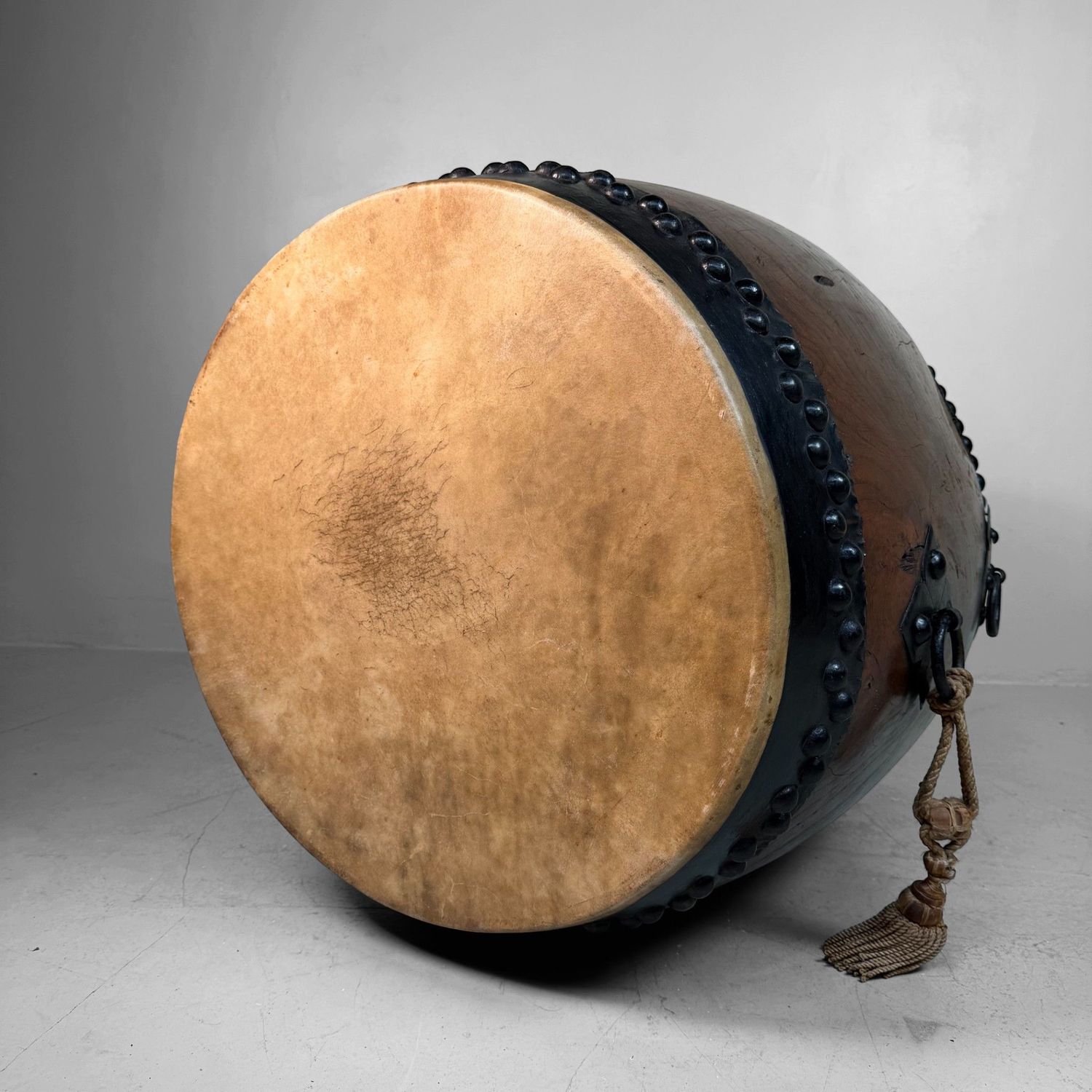 Decorative Japanese Nagadō Taiko Matsuri Drum, 1950s