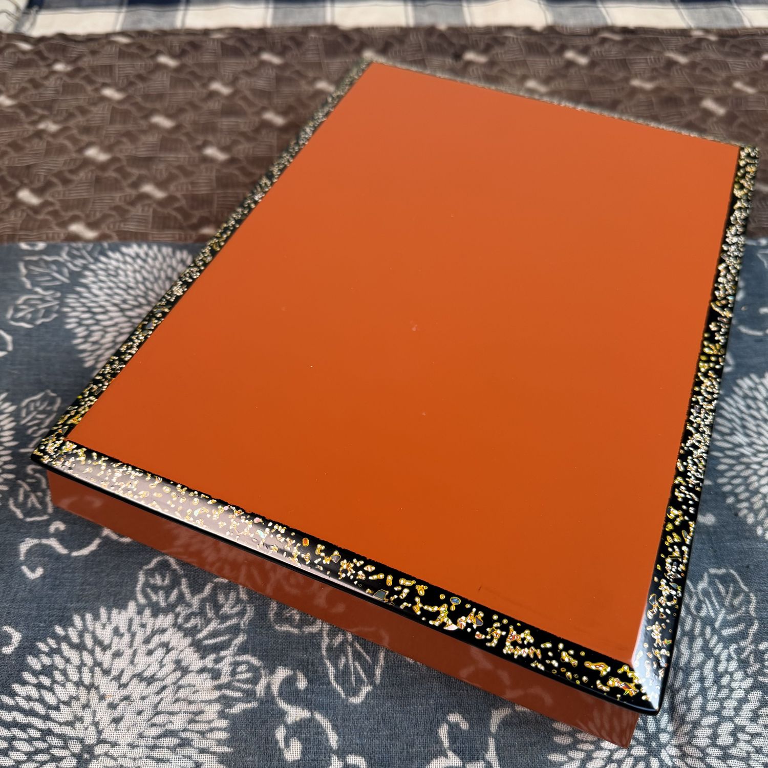 ​Japanese Lacquerware with Mother-of-Pearl, Wakasa-nuri Document Box, 1970s