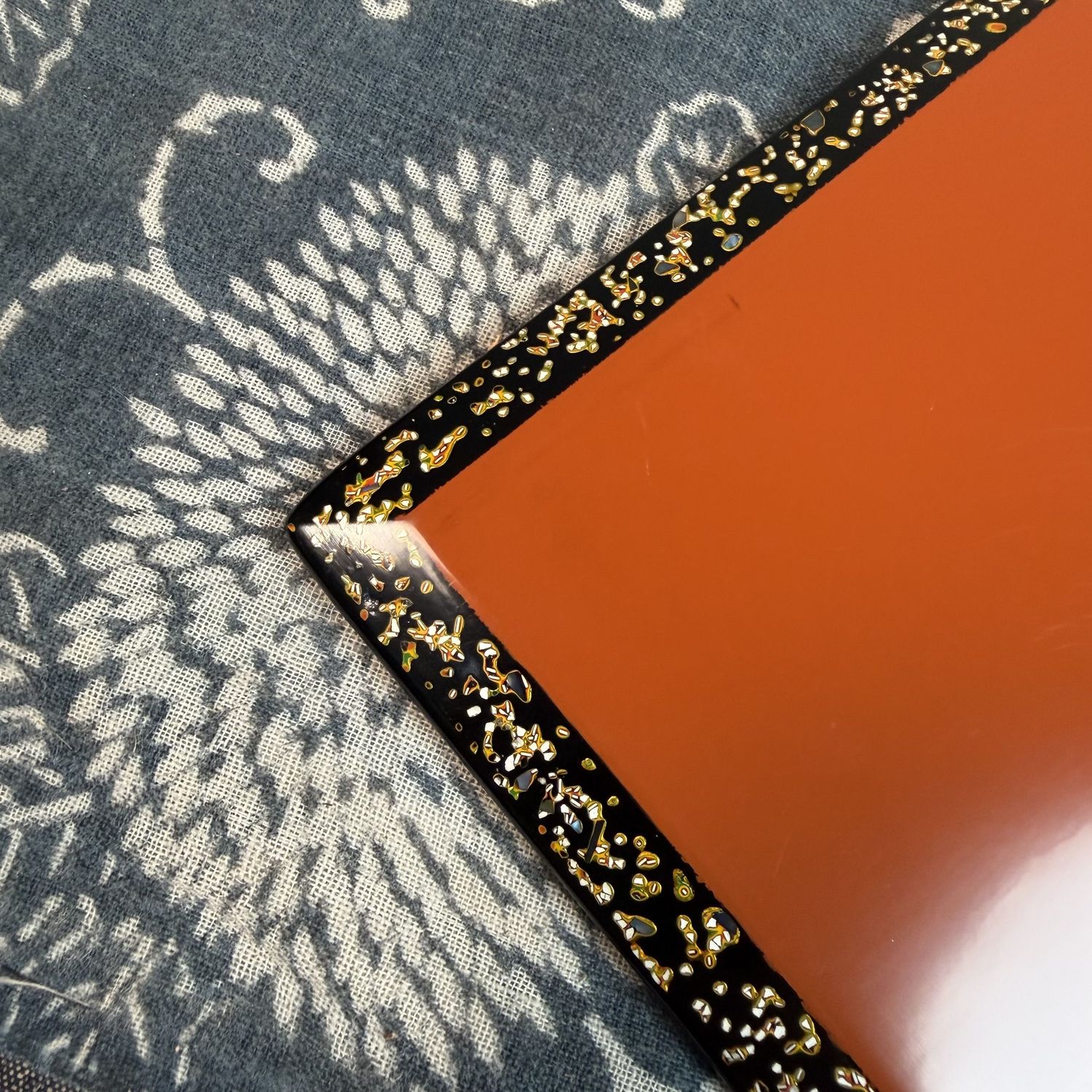 Japanse Lakwerk met Parelmoer, Wakasa-nuri Documentendoos, 1970s