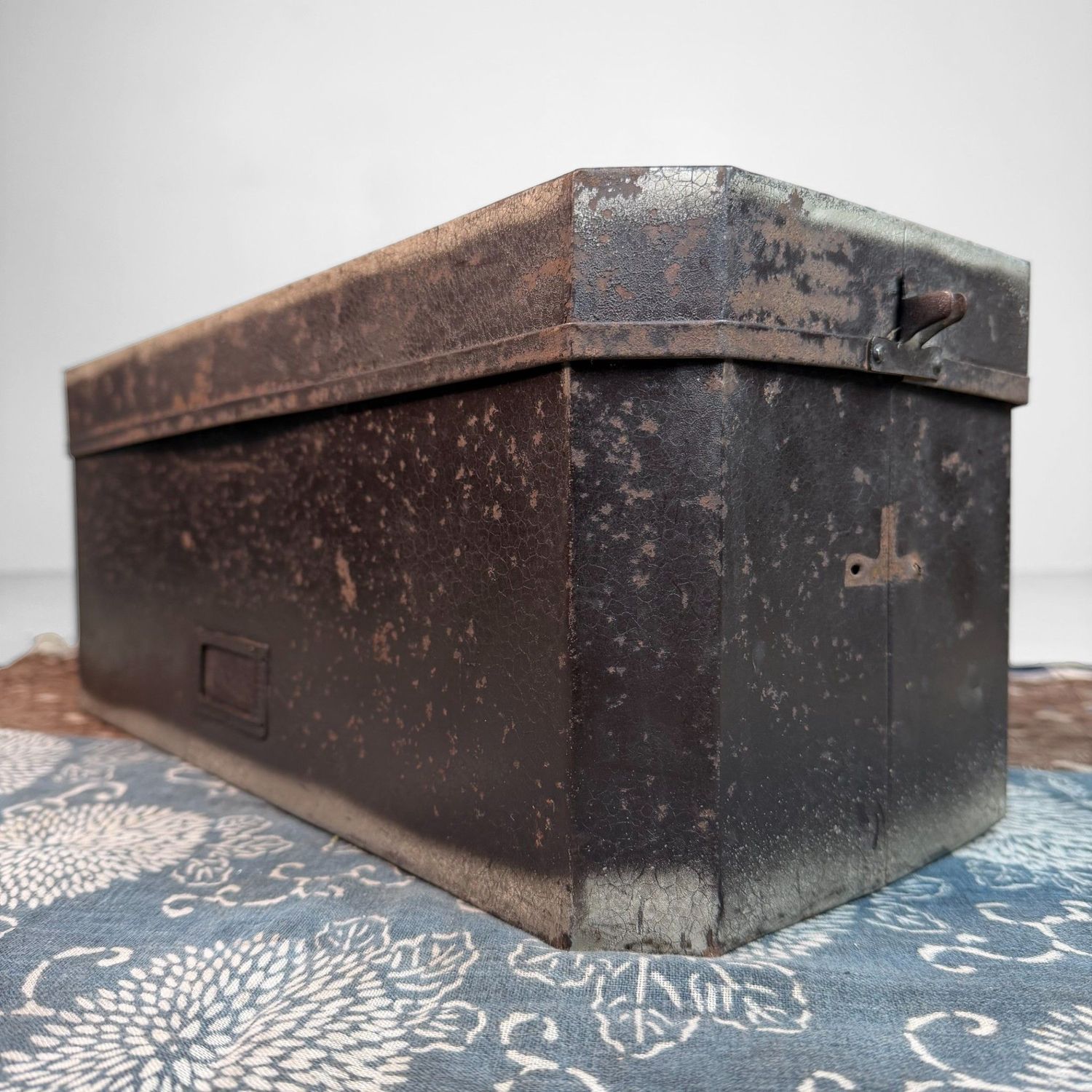 Japanese Metal Storage Box “Mitsukoshi”, Tokyo, 1950s