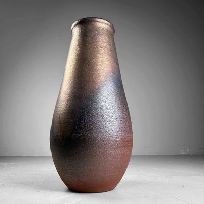 Aardewerken Ikebana Bloemenvaas, Shigaraki, Japan.