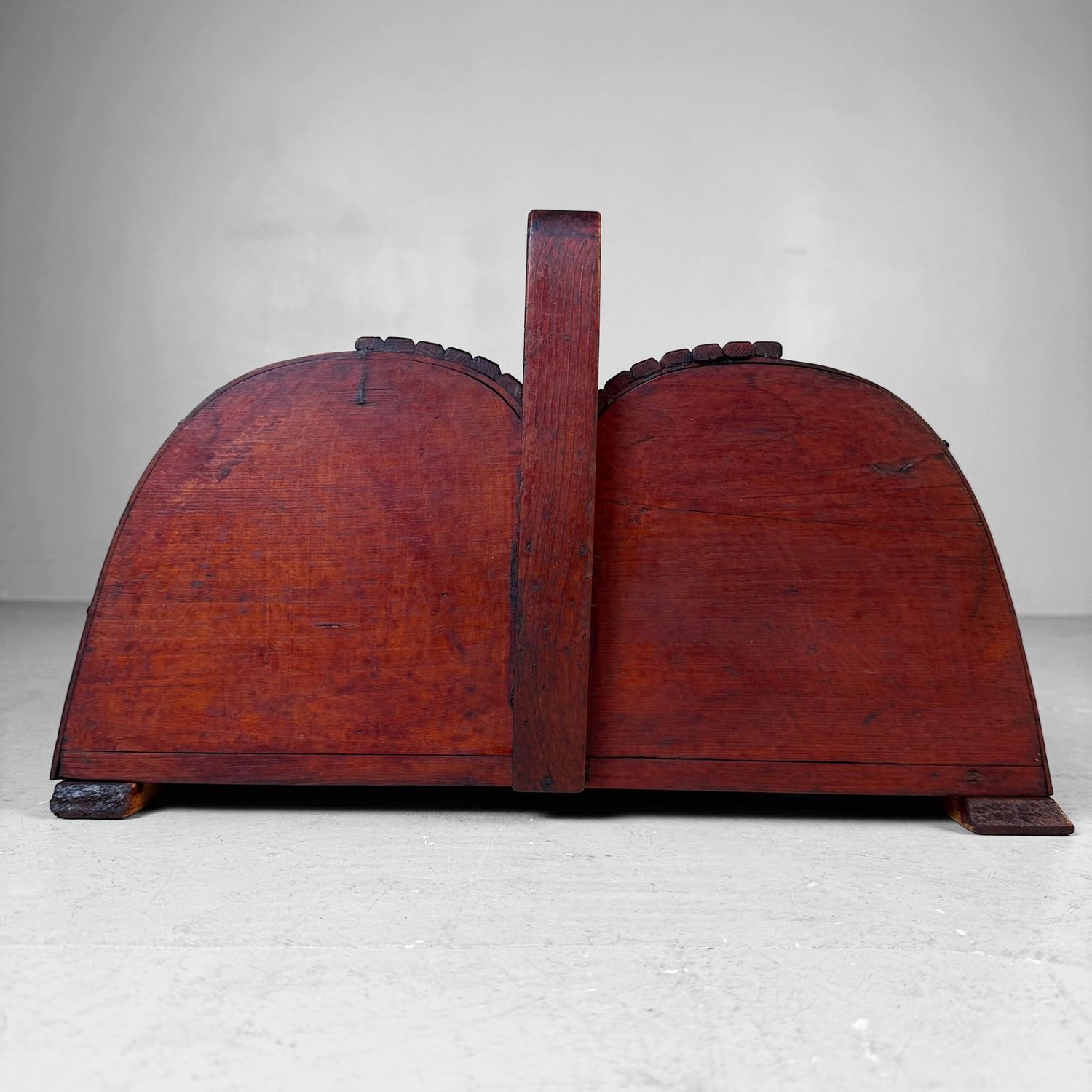 Wooden Sewing Box with Tambour Doors, Germany, 1940s