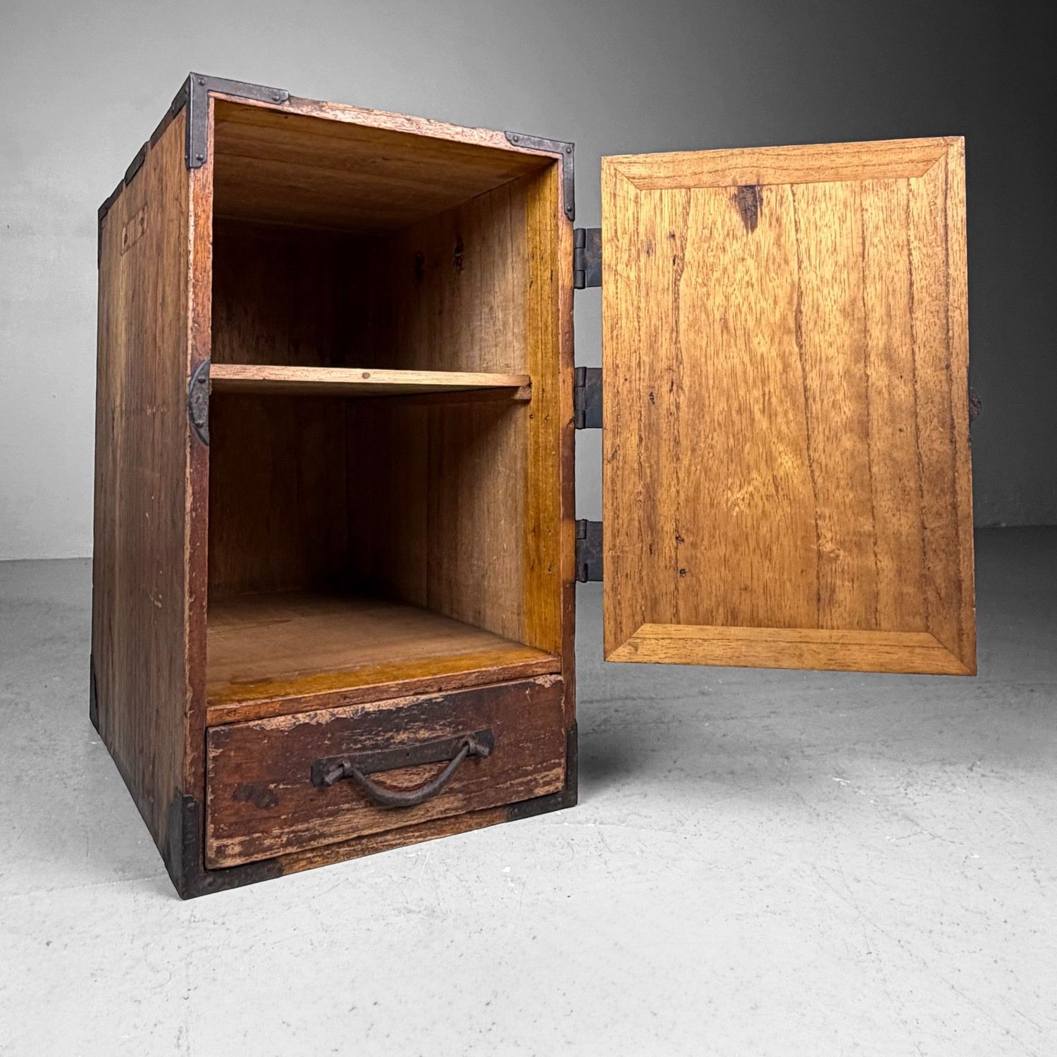 Japans Houten Schrijfkastje, Bunko, Compact Documentkastje, 1900
