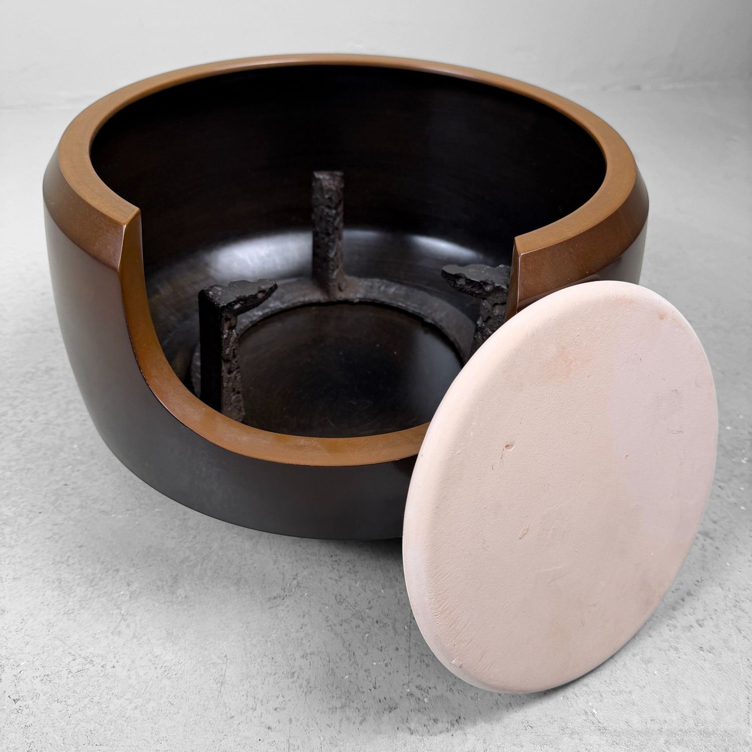Copper Furo Tea Ceremony Set with Gotoku, Kyoto, 1970s–80s