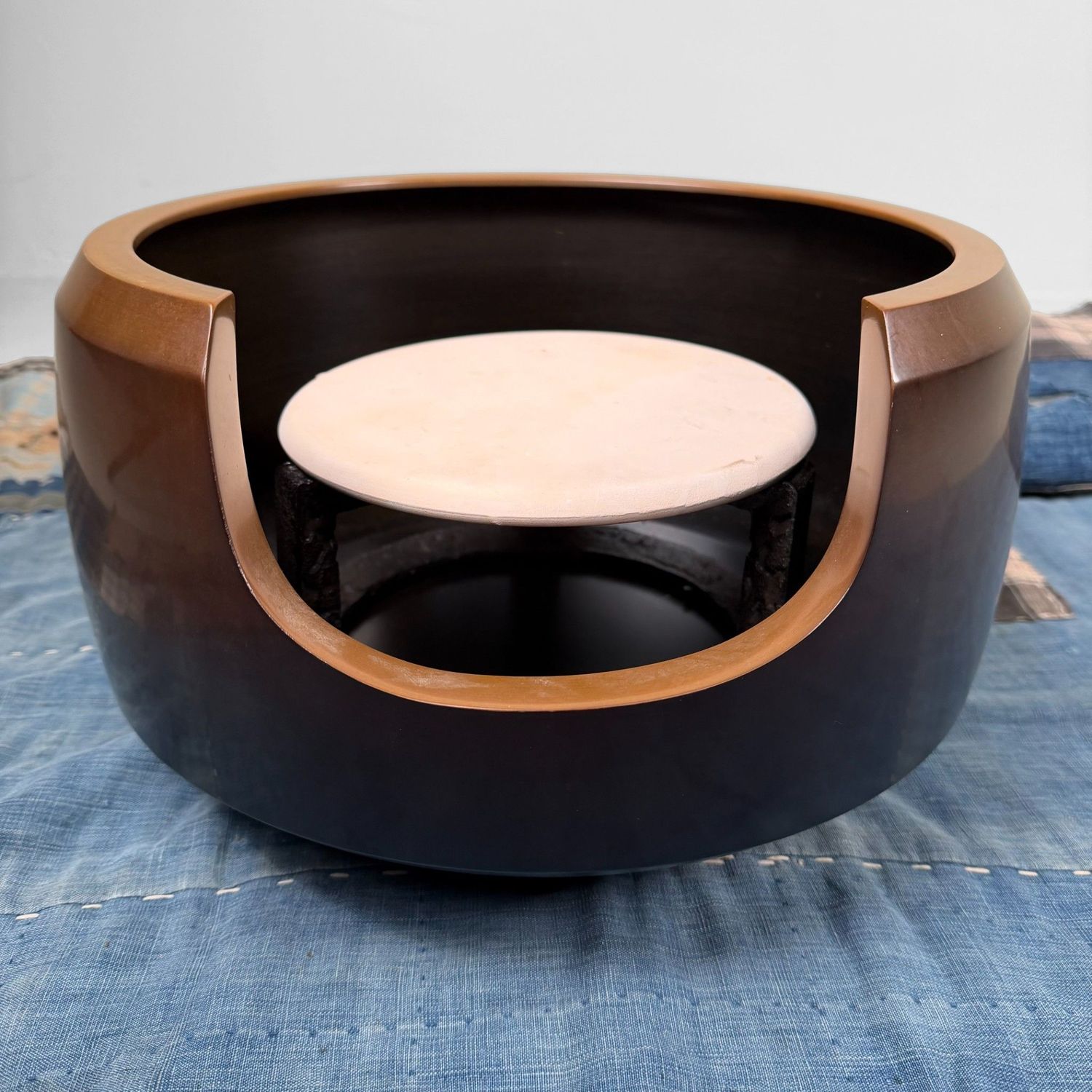 Copper Furo Tea Ceremony Set with Gotoku, Kyoto, 1970s–80s
