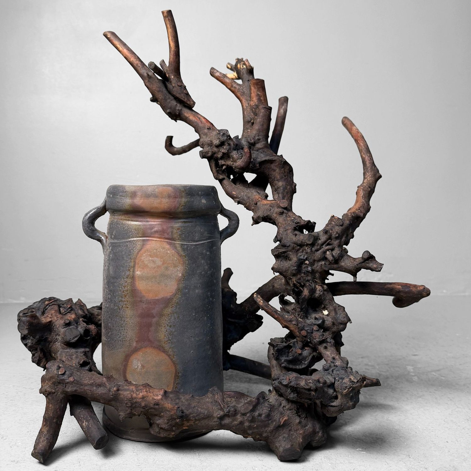 Organic Bizen Ikebana Vase (Hanaire) by Kurosawa Izumi, 1970s Organic Bizen Ikebana Vase (Hanaire) by Kurosawa Izumi, 1970s