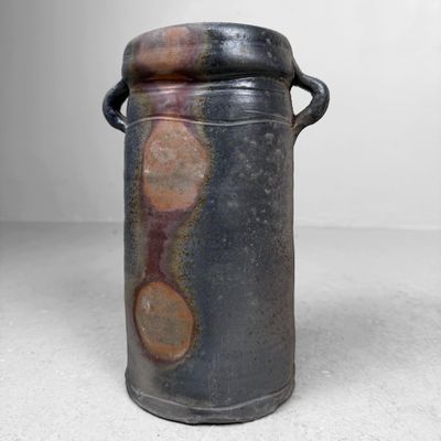 Organic Bizen Ikebana Vase (Hanaire) by Kurosawa Izumi, 1970s