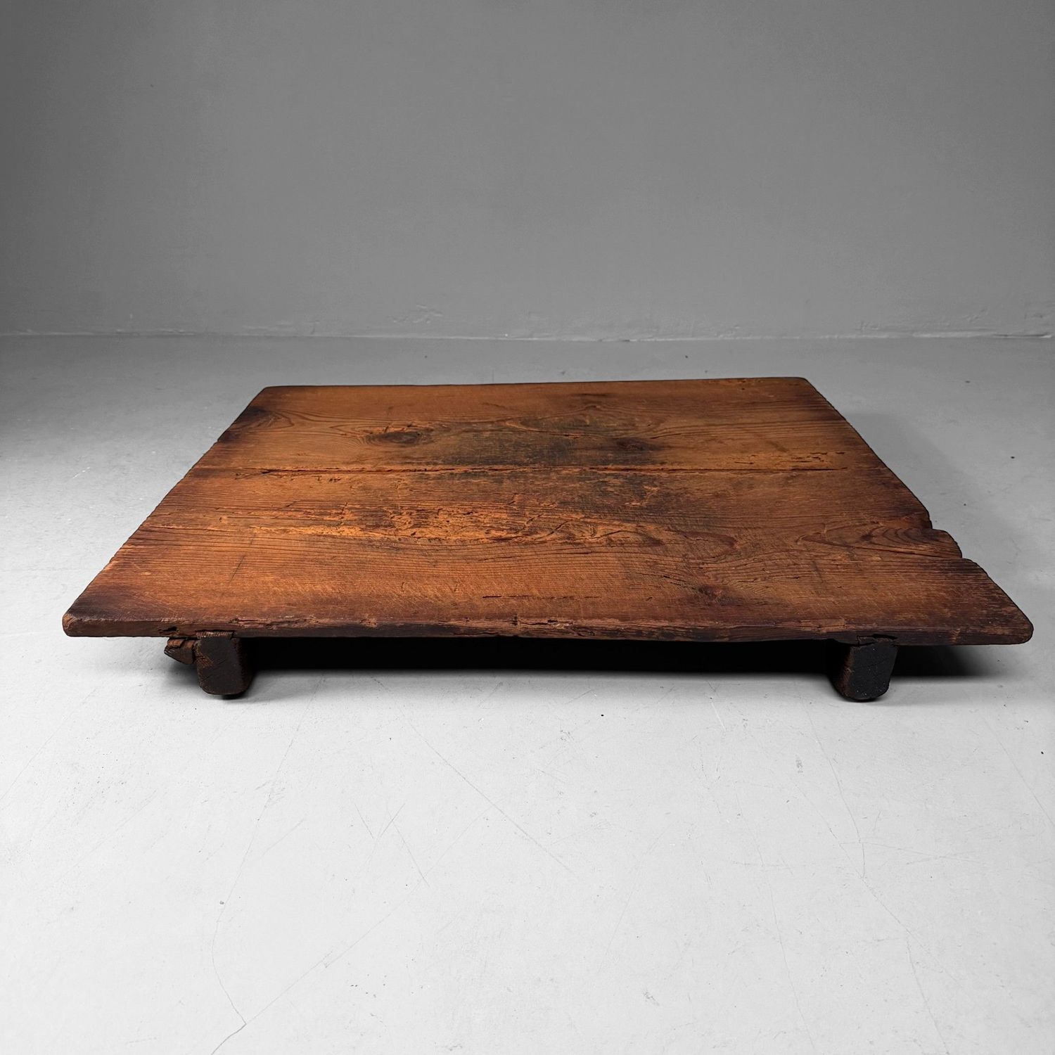 Japanese Manaita Wooden Cutting Board, Low Display Table, 1930s