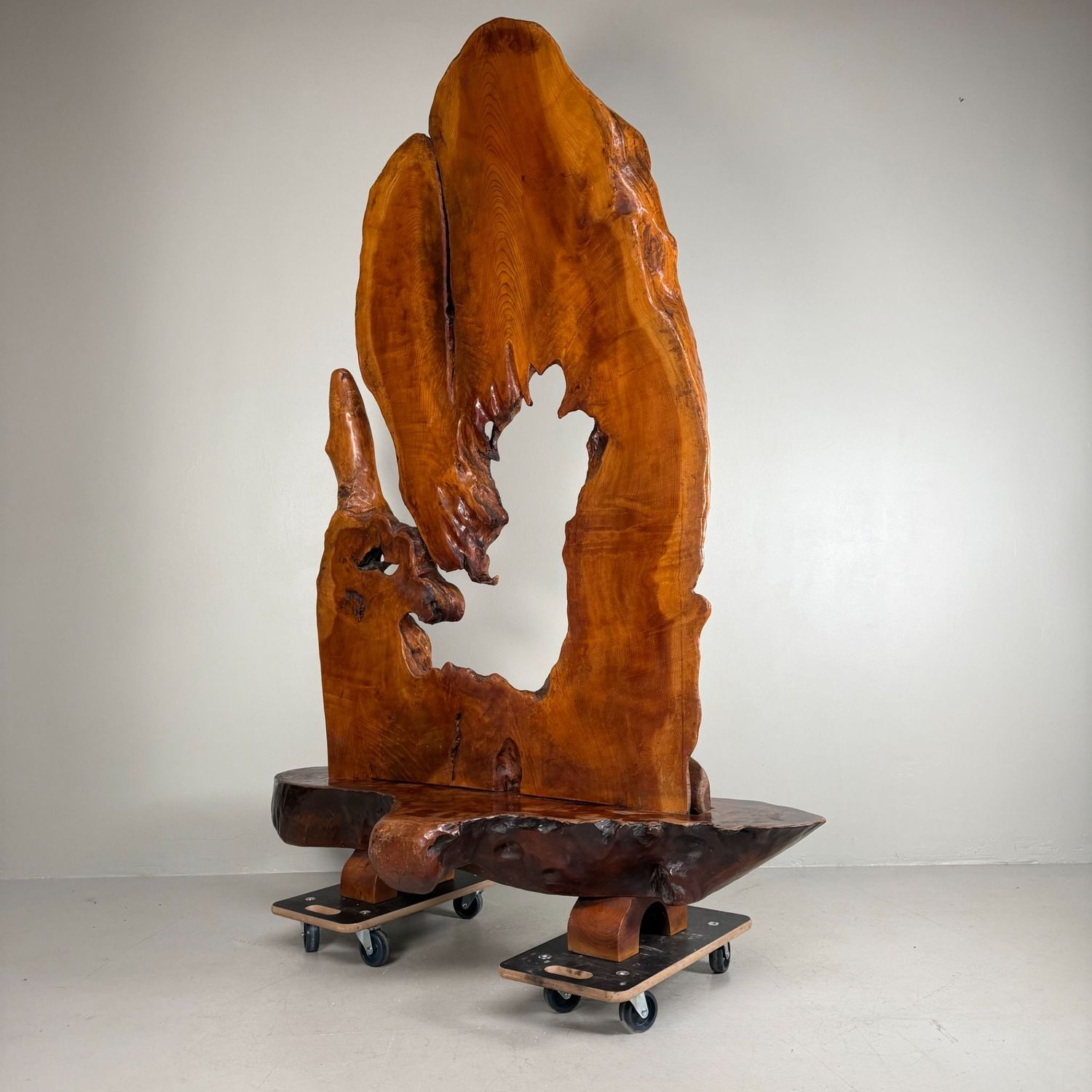 Monumental Japanese Root Wood Sculpture, Display Object, 1950s