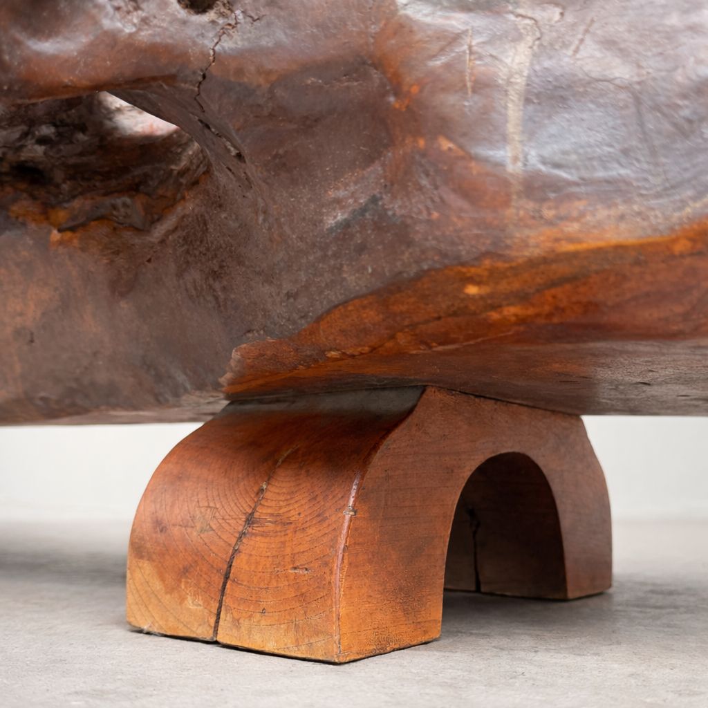 Monumental Japanese Root Wood Sculpture, Display Object, 1950s