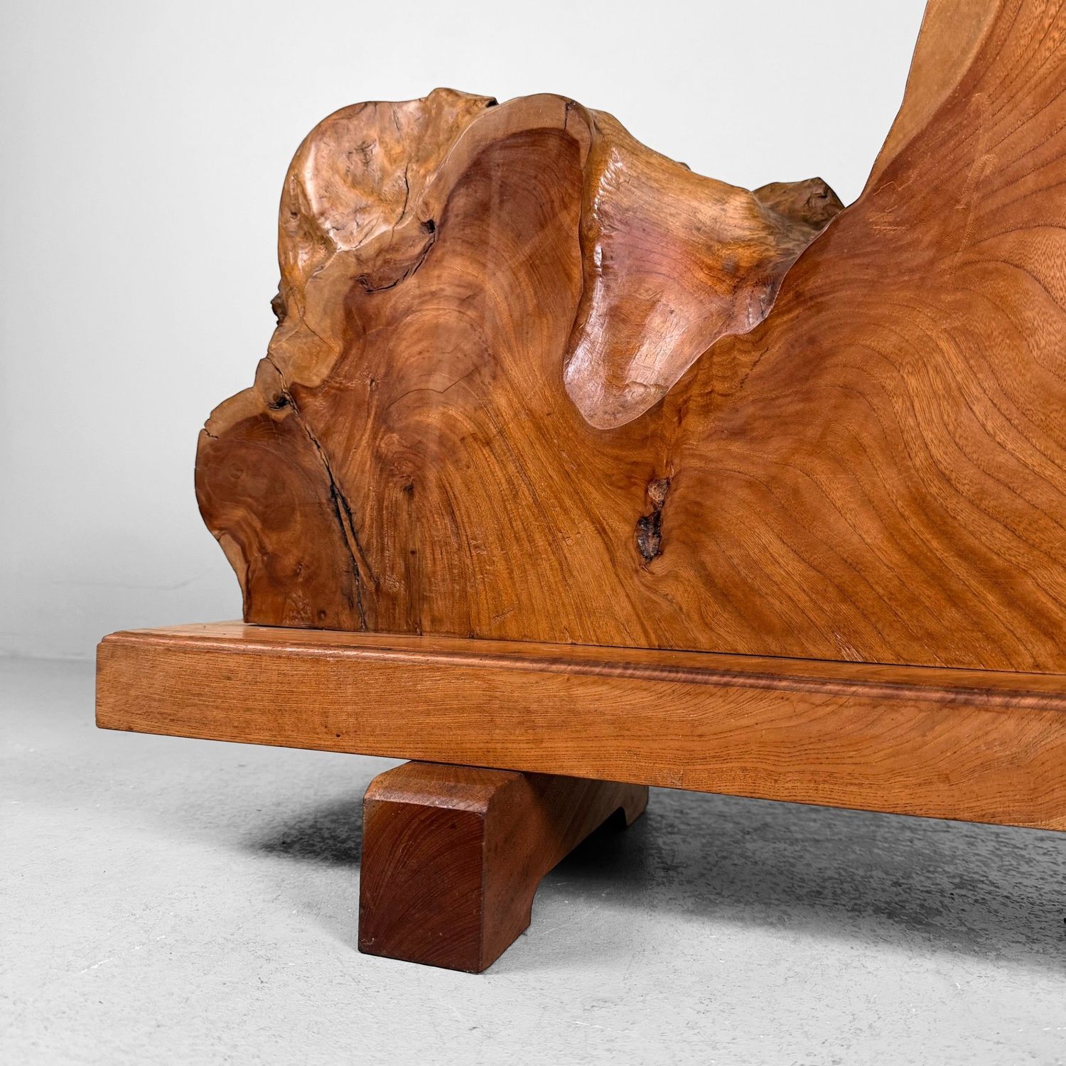 Monumental Japanese Keyaki Wood Sculptural Object, 1950s