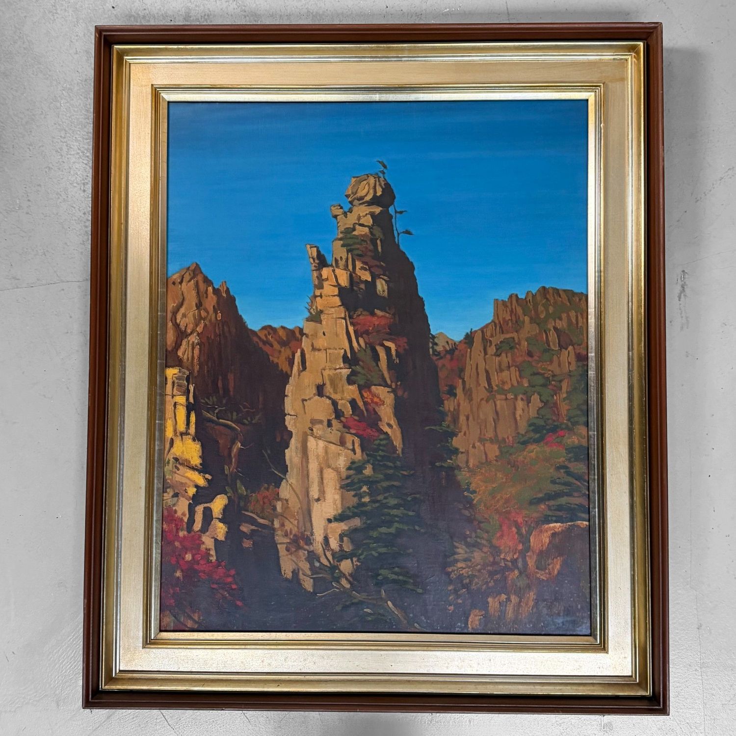 Mount Kumgang door Park Jeon-yeol, Olieverf op doek, 1961.