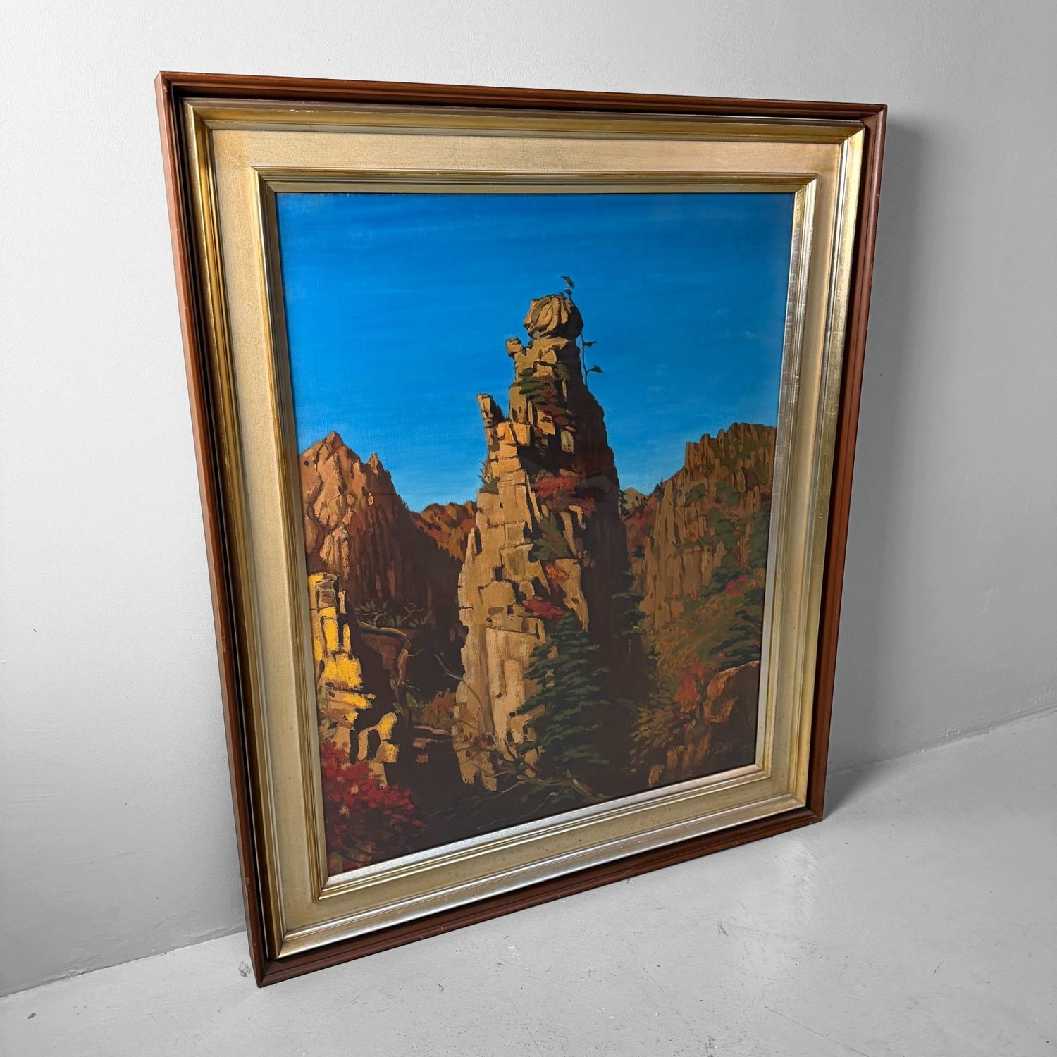 Mount Kumgang door Park Jeon-yeol, Olieverf op doek, 1961.