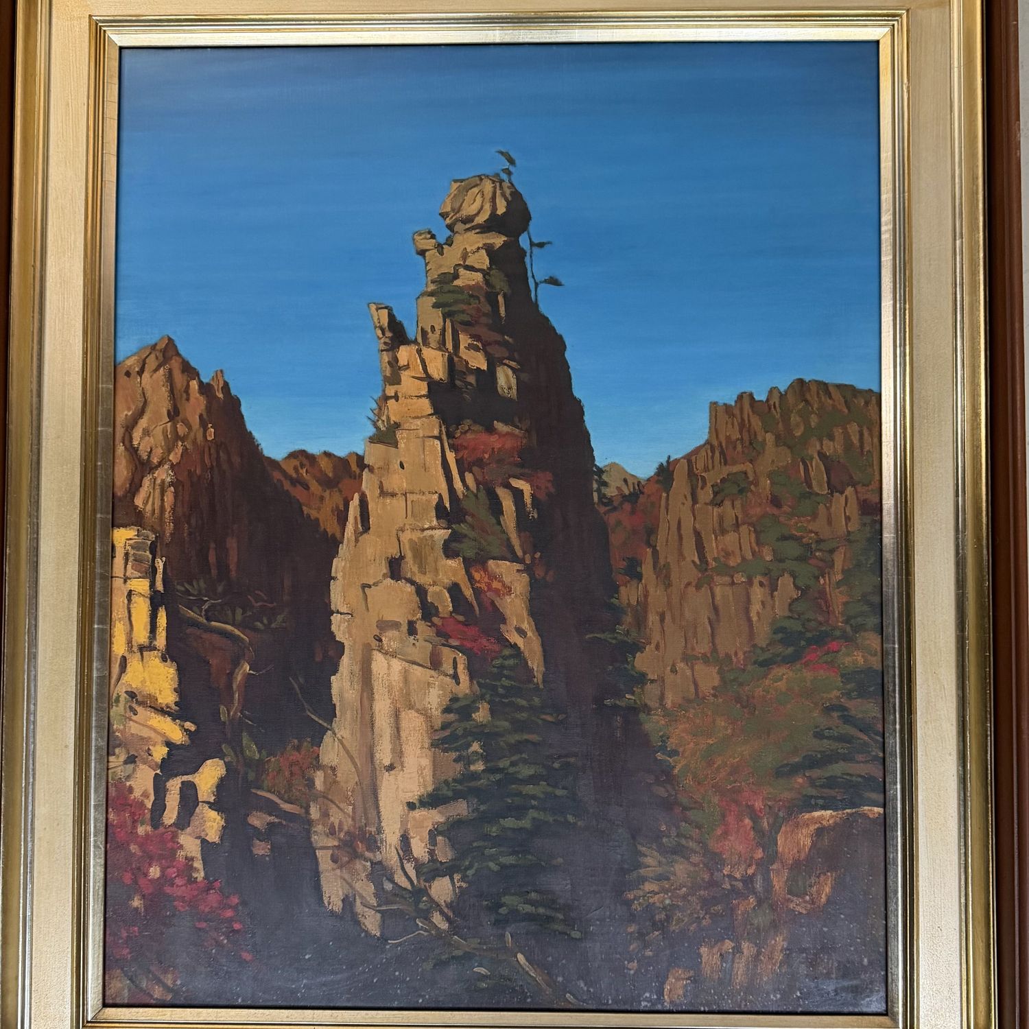 Mount Kumgang door Park Jeon-yeol, Olieverf op doek, 1961.