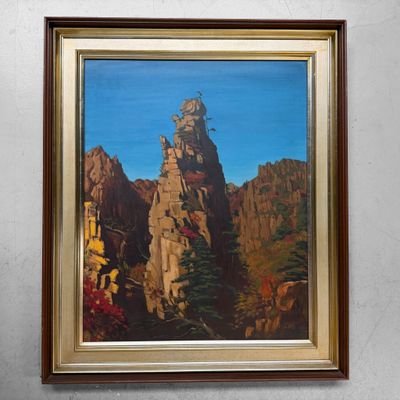 Mount Kumgang door Park Jeon-yeol, Olieverf op doek, 1961.