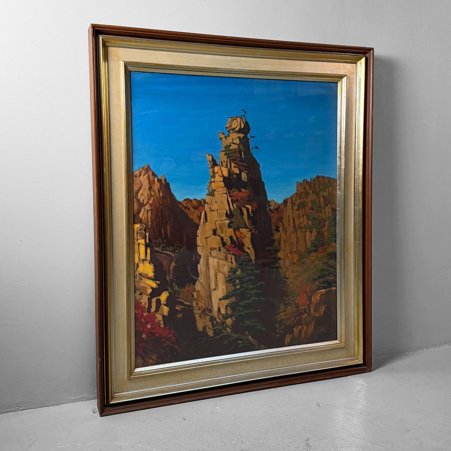 Mount Kumgang door Park Jeon-yeol, Olieverf op doek, 1961.