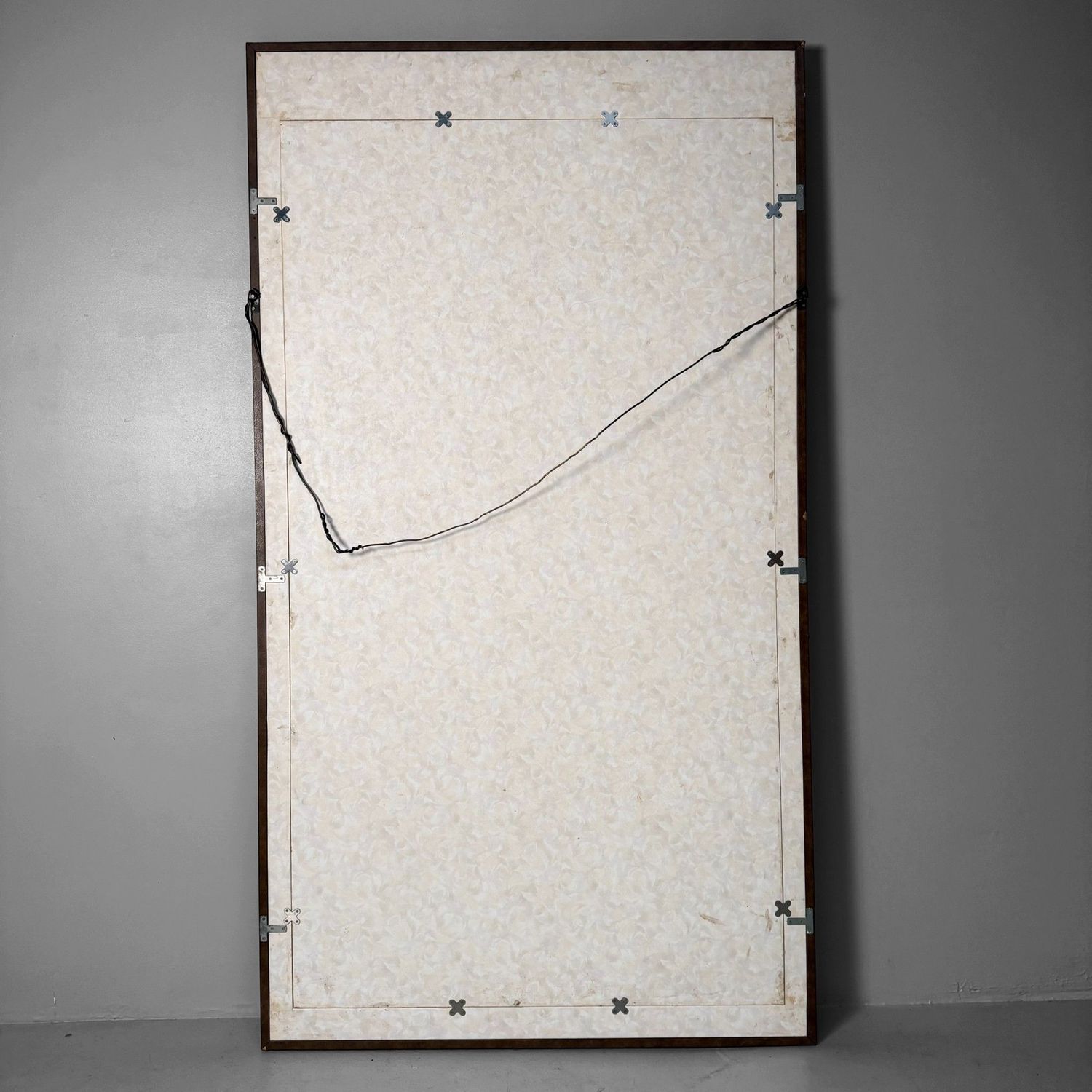 Grote Japanse Wanddecoratie, Handgeschilderde Panda, Sumi-e, 1970s