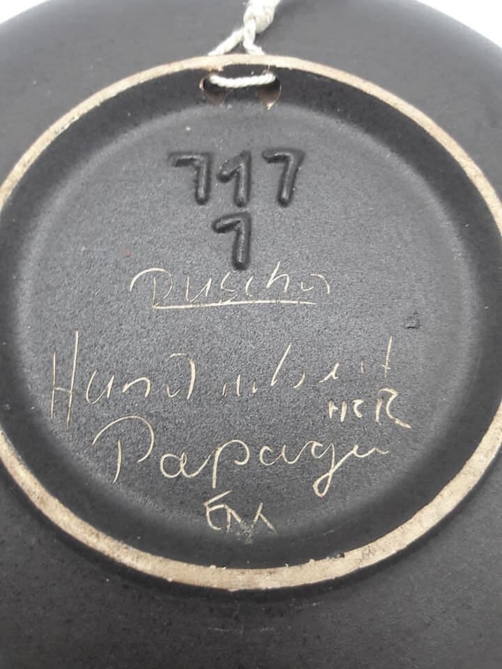 Ruscha Keramik Wall Plate with Parrot, c. 1950