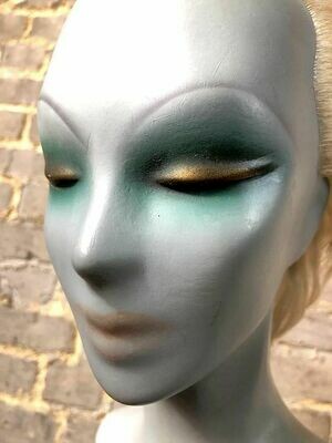 Art Deco Etalagebuste met Blond Echt Haar, ca. 1920–1930