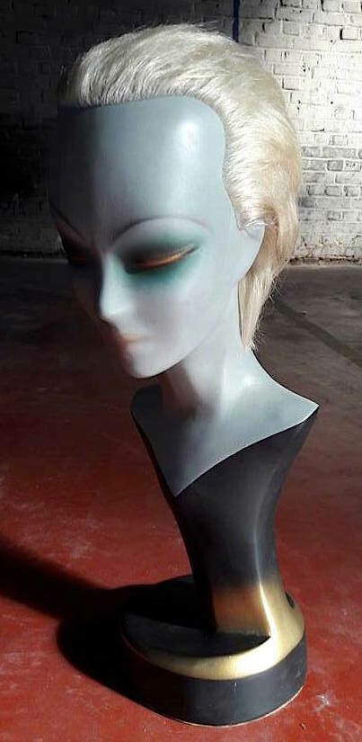 Art Deco Etalagebuste met Blond Echt Haar, ca. 1920–1930