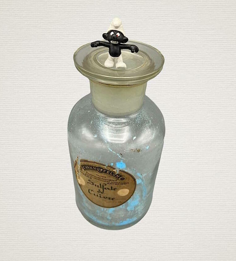 Set of Antwerp Pharmacy Bottles with Original Labels, ca. 1900–1930