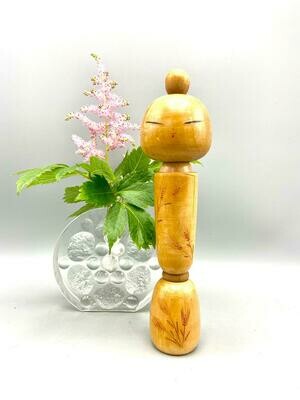 Vintage Sōsaku Kokeshi ‘Spirit of the Wheat’ by Sadao Kishi, ca. 1968–1980