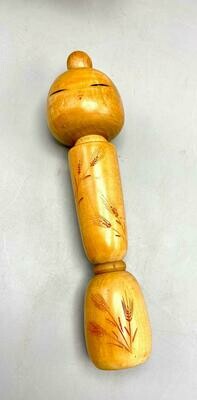 Vintage Sōsaku Kokeshi ‘Spirit of the Wheat’ by Sadao Kishi, ca. 1968–1980
