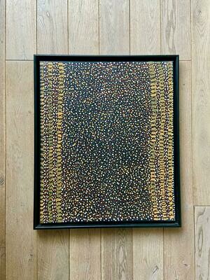 Nancy Kunoth Petyarre – ‘Yam Seed Dreaming’, Acrylic on Canvas Nancy Kunoth Petyarre – ‘Yam Seed Dreaming’, Acrylic on Canvas