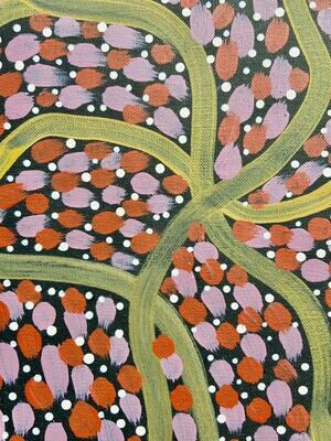 Glory Ngarla – ‘Yam Dreaming’, Original Acrylic on Canvas