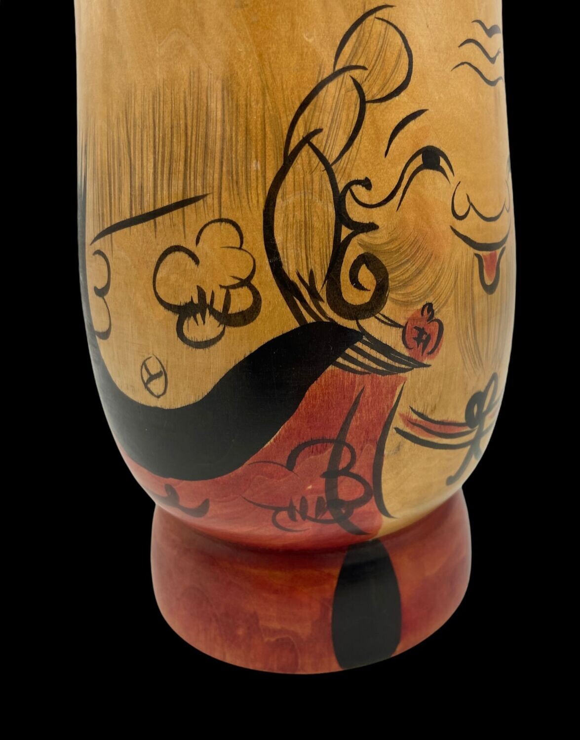 Vintage Sōsaku Kokeshi of Fukurokuju, ca. 1960–1980 Vintage Sōsaku Kokeshi of Fukurokuju, ca. 1960–1980
