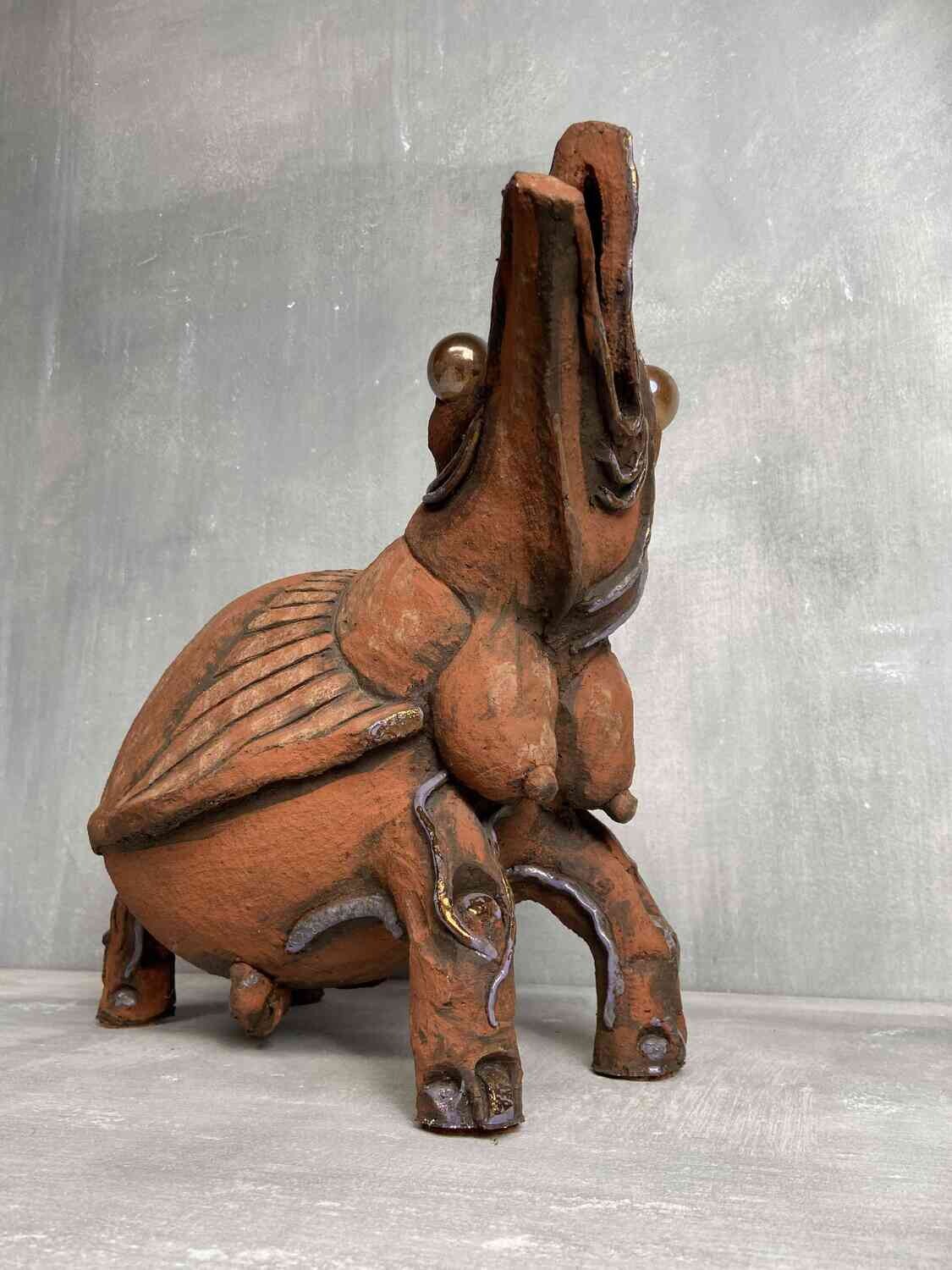 Terracotta Fantasy Creature by Michel Herreman Terracotta Fantasy Creature by Michel Herreman