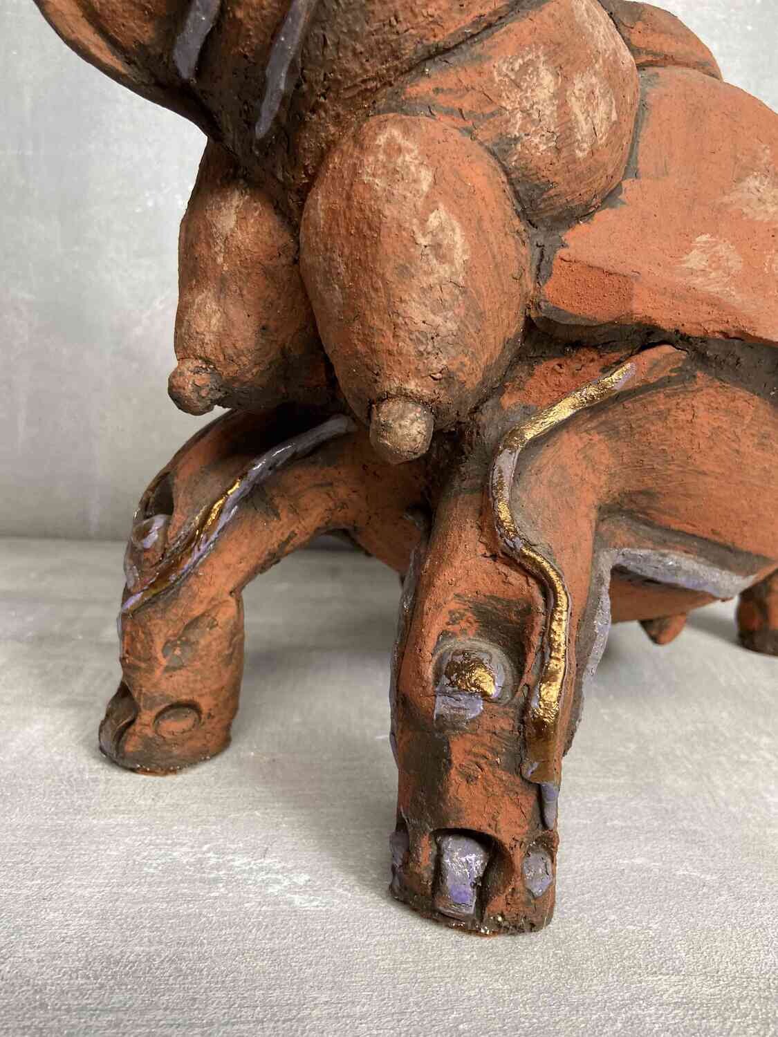 Terracotta Fantasy Creature by Michel Herreman Terracotta Fantasy Creature by Michel Herreman