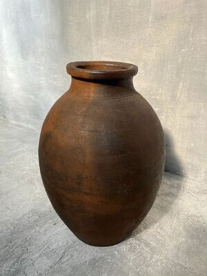 Antique Japanese Stoneware Chatsubo Tea Jar, Meiji Period, 1868–1912