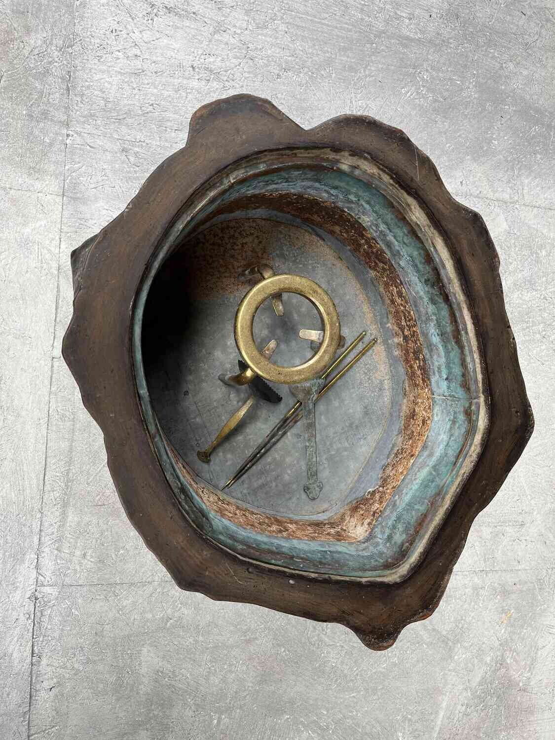 Antique Japanese Tree-Trunk Hibachi with Copper Liner, Meiji Period, 1868–1912