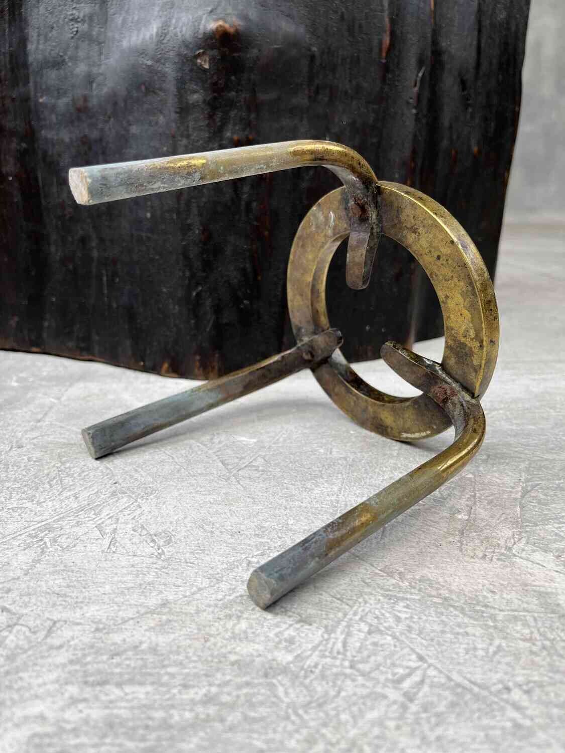 Antique Japanese Tree-Trunk Hibachi with Copper Liner, Meiji Period, 1868–1912