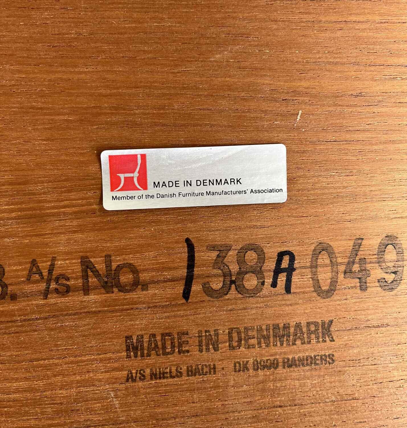 Vintage Deense Salontafel van Niels Bach, ca. 1960–1970