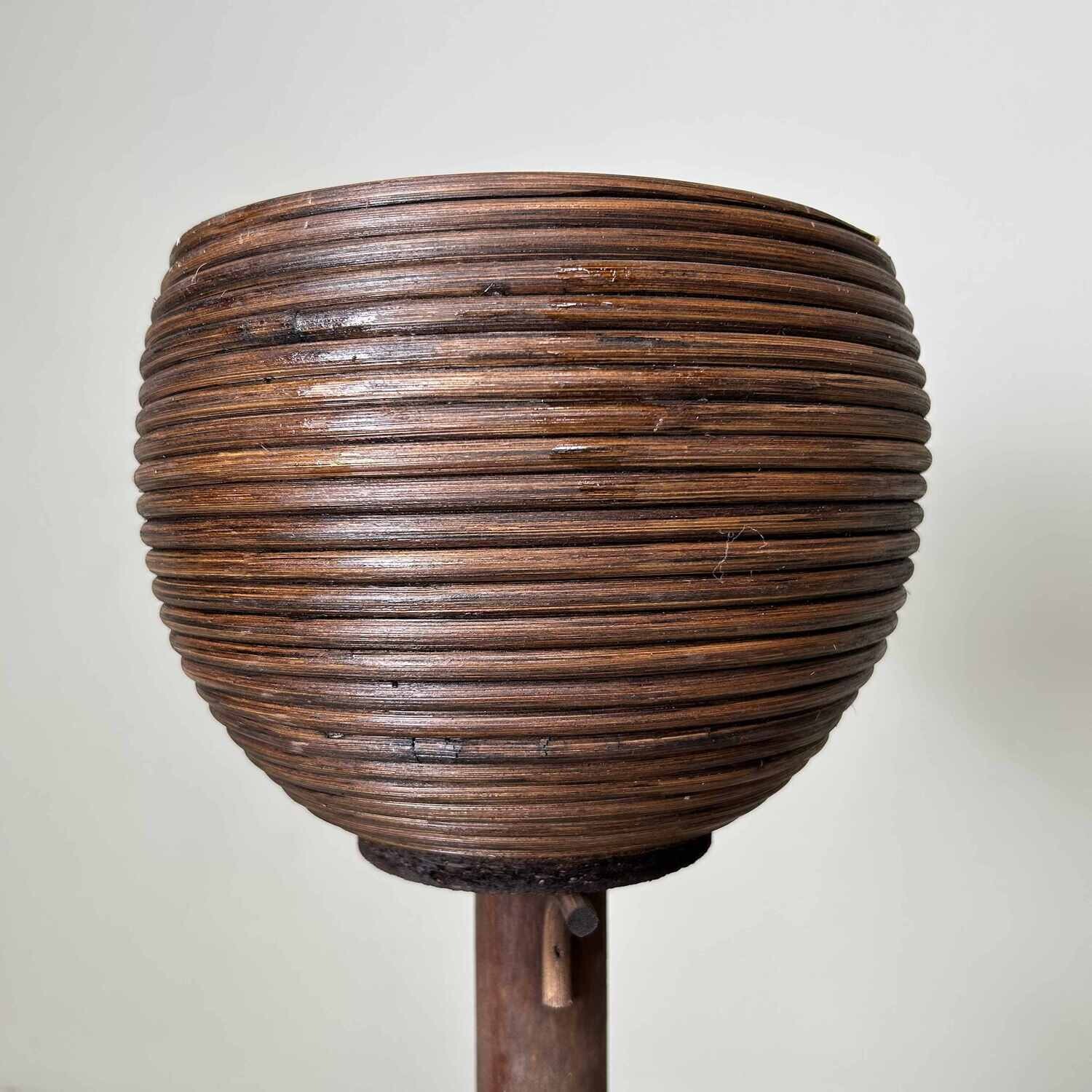 Vintage Rotan Plantenstaander jaren '70 Vintage Rotan Plantenstaander jaren '70