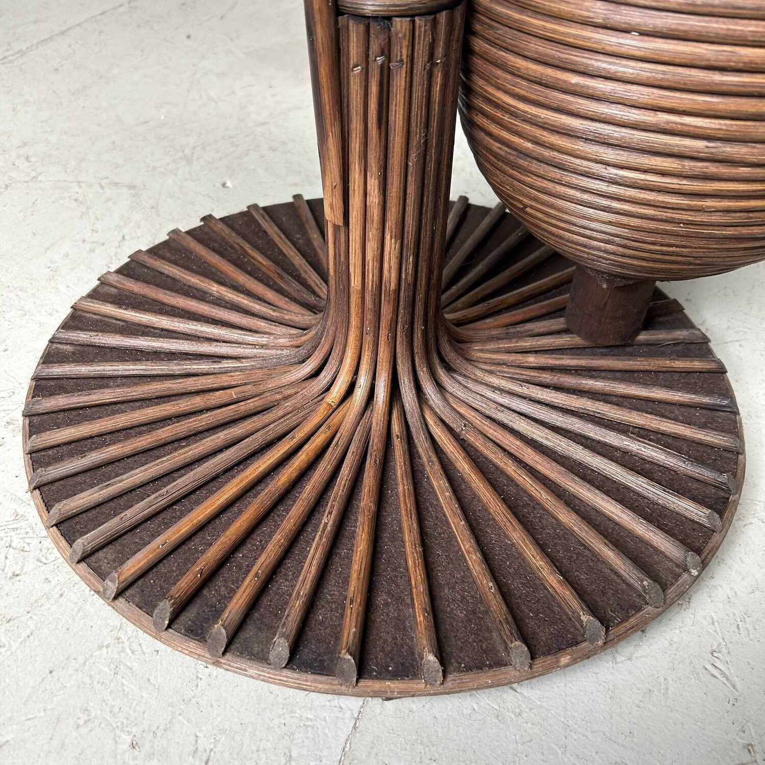 Vintage Rotan Plantenstaander jaren '70 Vintage Rotan Plantenstaander jaren '70