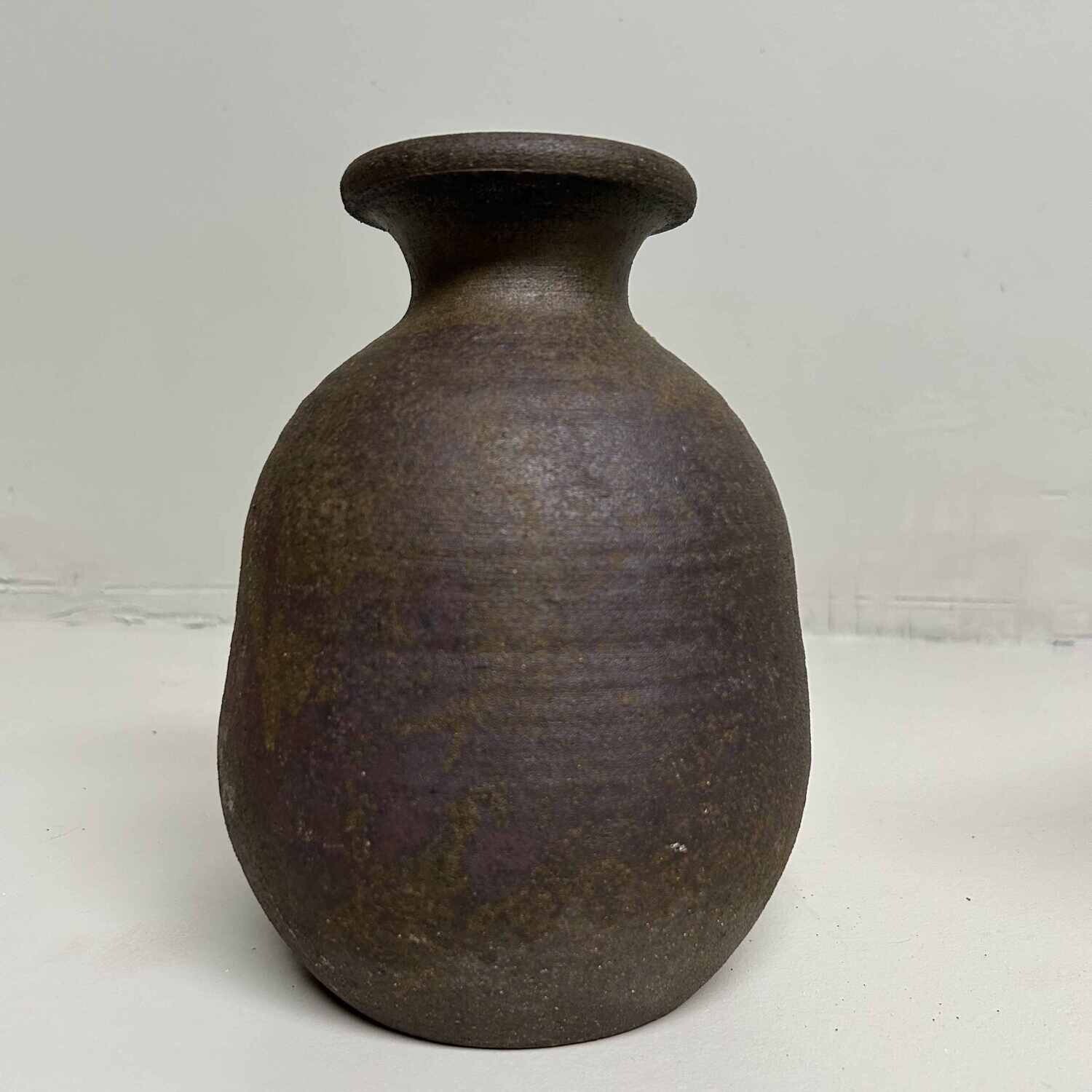Japanese Chōtarō-yaki Ikebana Vase, Kagoshima, 1950s