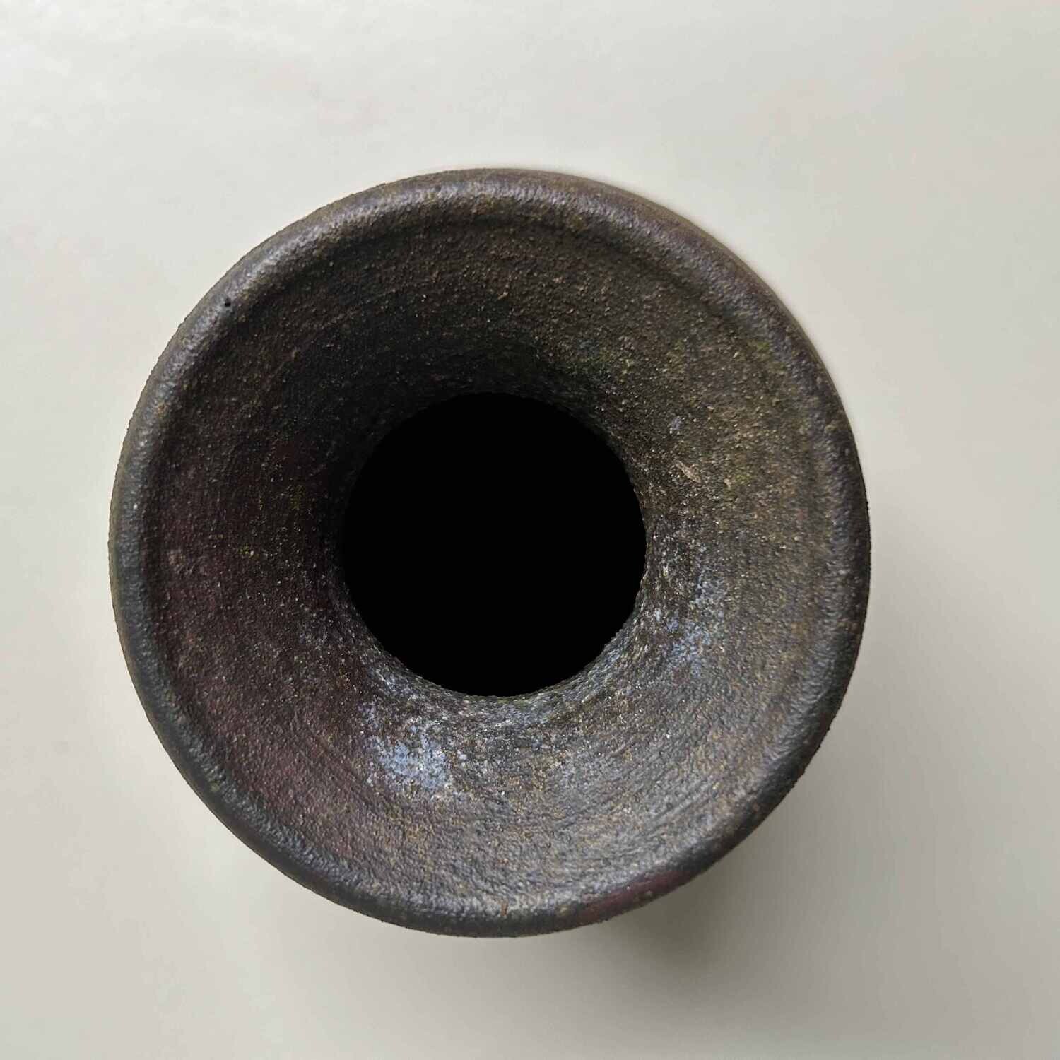 Japanese Chōtarō-yaki Ikebana Vase, Kagoshima, 1950s