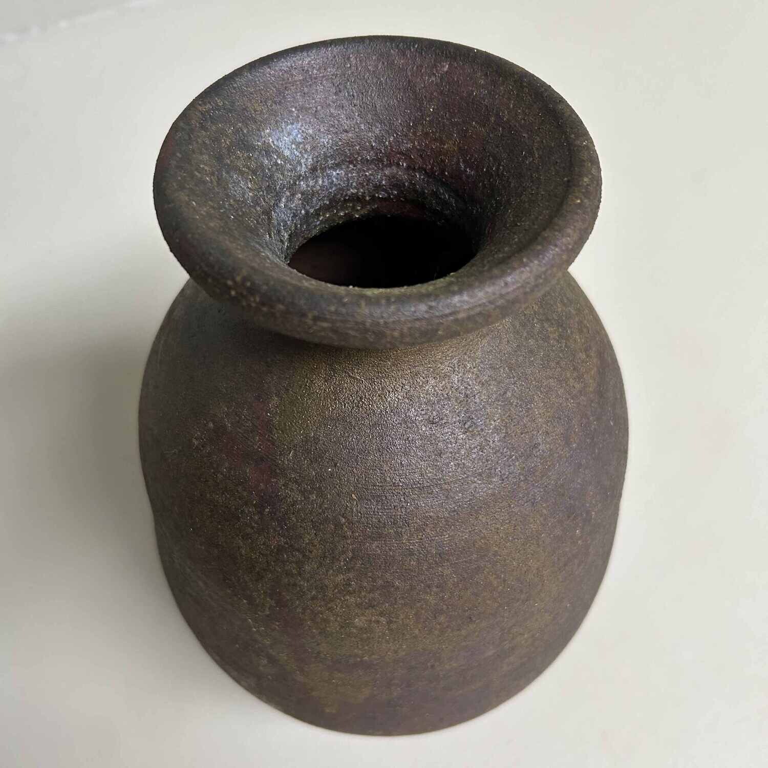 Japanese Chōtarō-yaki Ikebana Vase, Kagoshima, 1950s