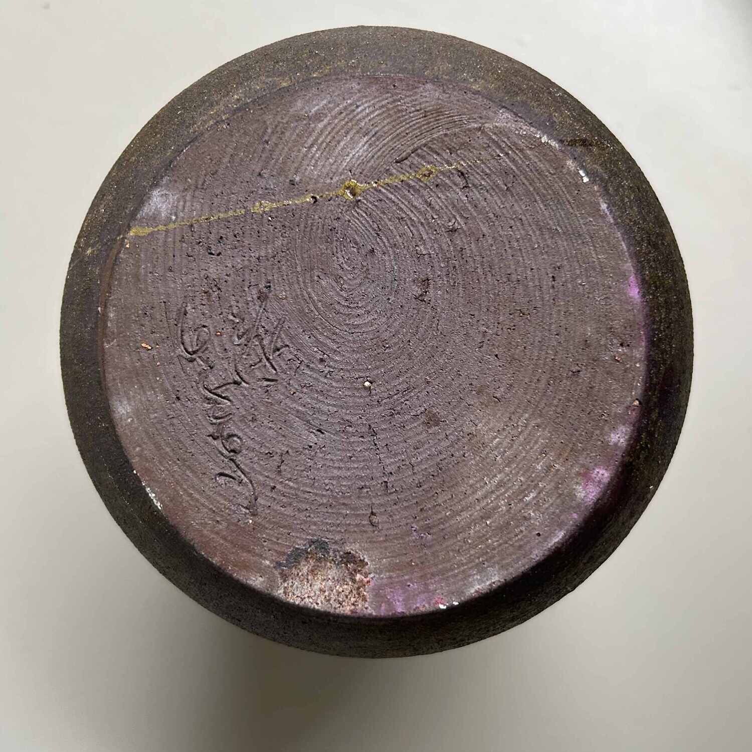 Japanese Chōtarō-yaki Ikebana Vase, Kagoshima, 1950s