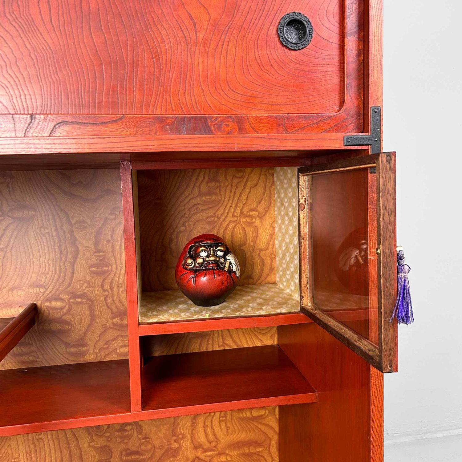 Vintage Cha Tansu, Japanse Theekast, Shōwa Periode.