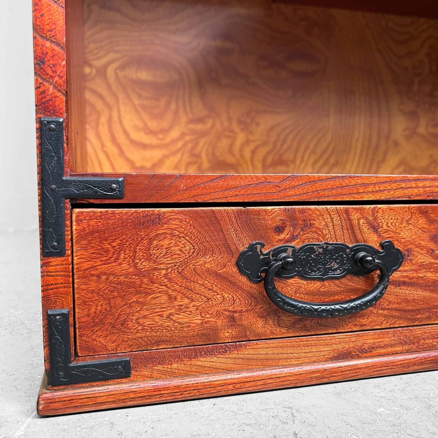 Vintage Cha Tansu, Japanse Theekast, Shōwa Periode.