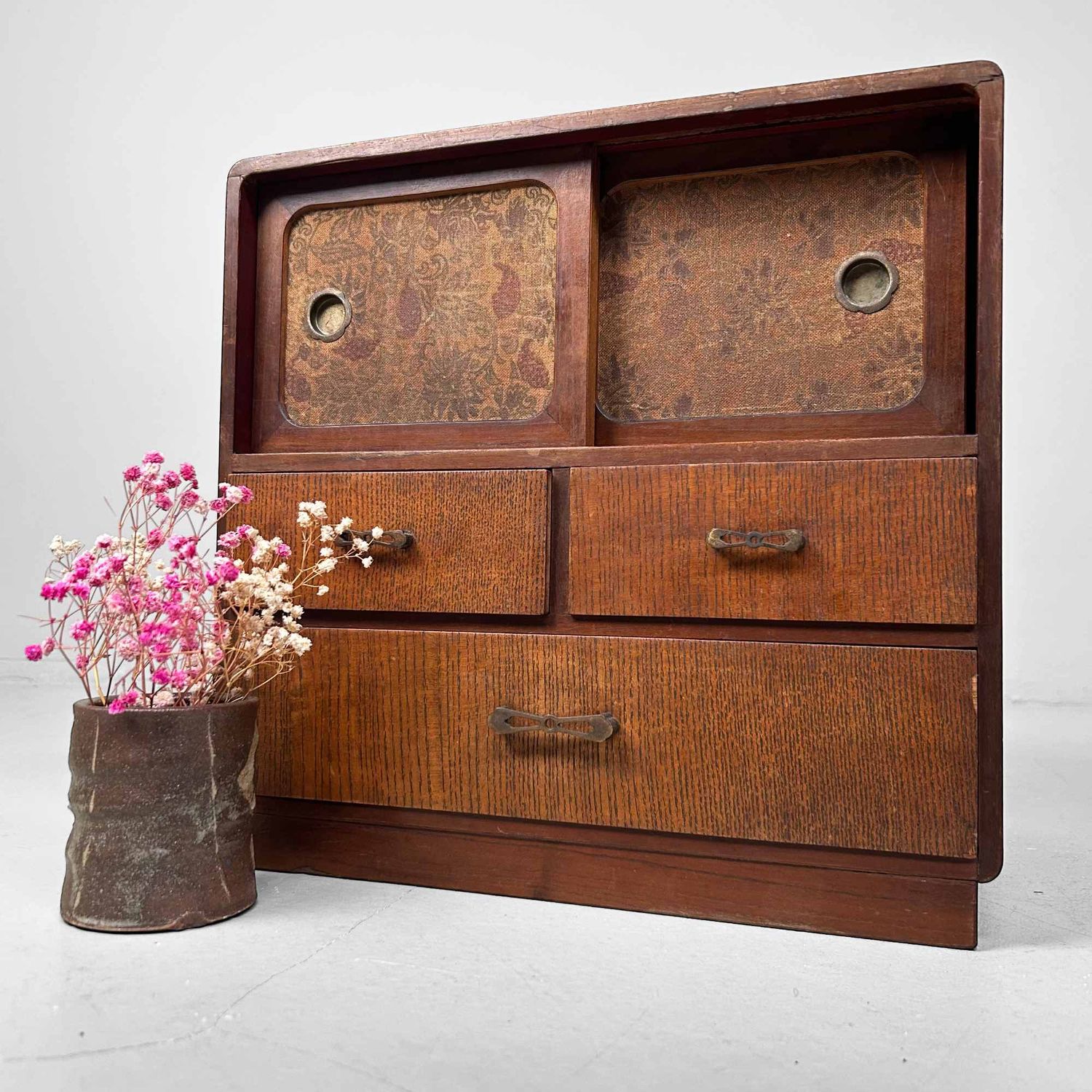 Authentic Ko-Dansu, Japanese Storage Cabinet, Meiji Period.