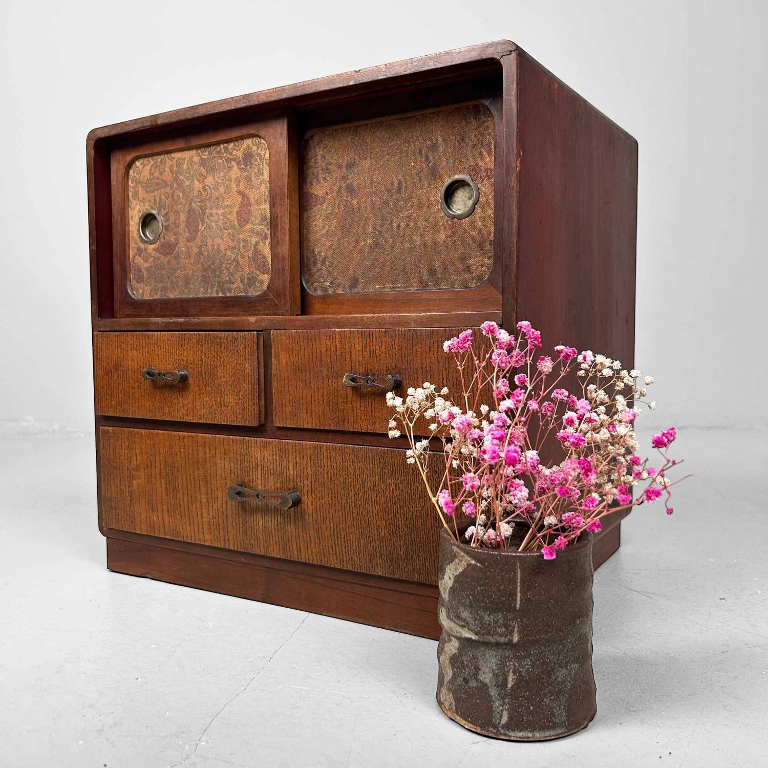Authentic Ko-Dansu, Japanese Storage Cabinet, Meiji Period.